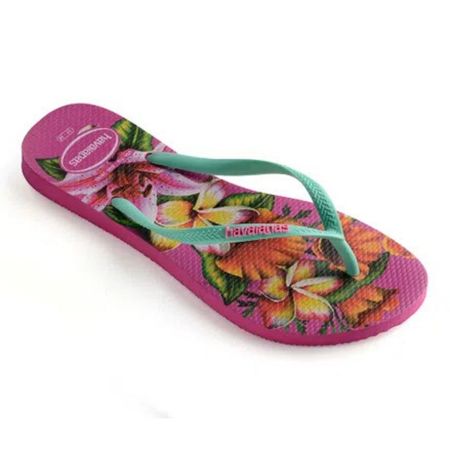 chinelo havaianas slim floral
