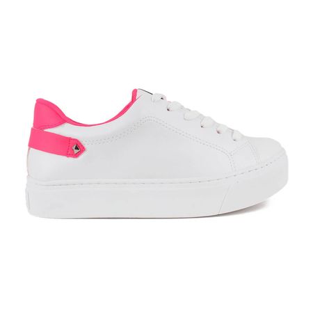 tenis via marte branco e rosa