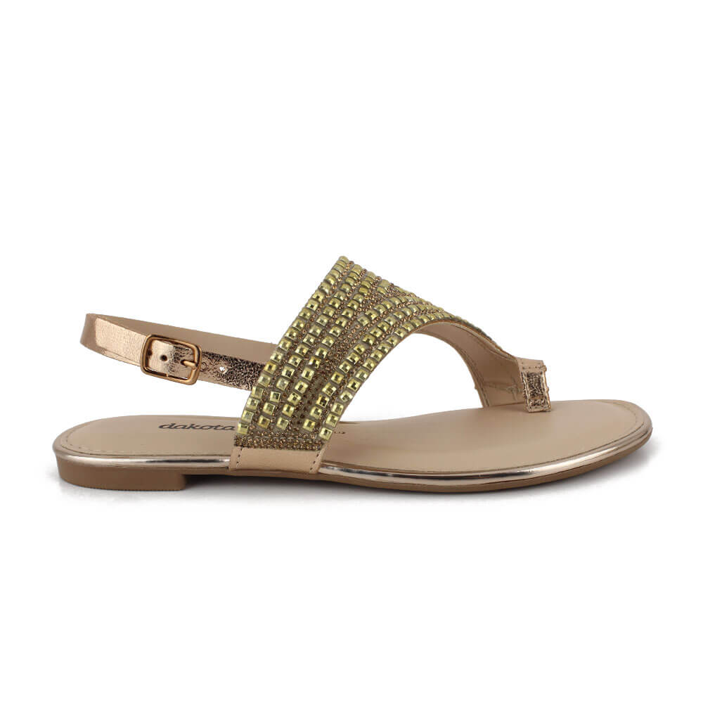 sandalia rasteira dakota vermelha